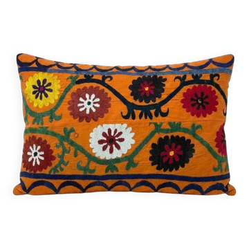 Vintage embroidered cushion cover 46x66 cm