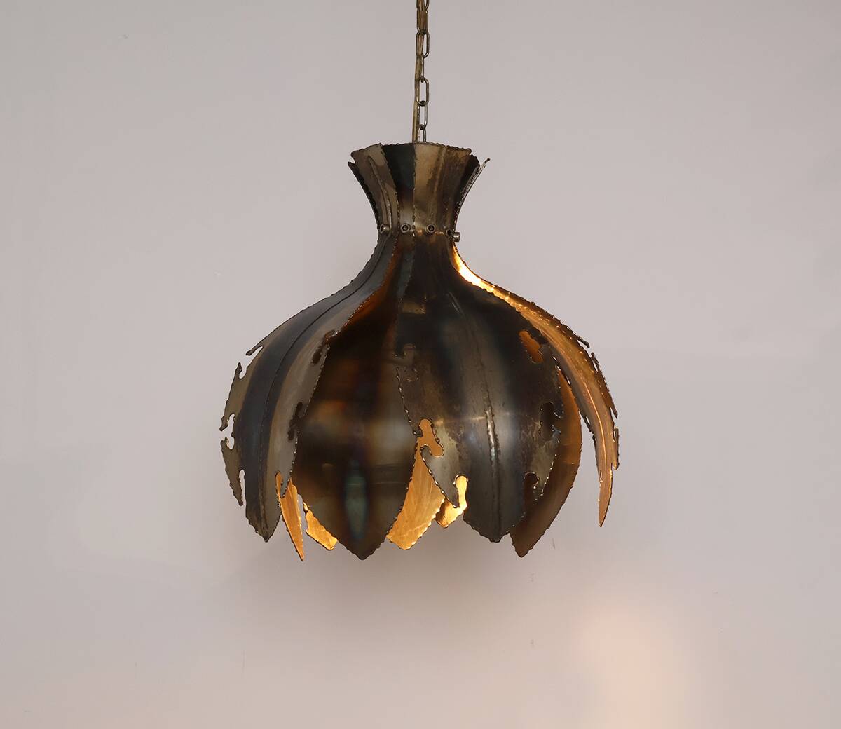 Holm Sorensen "Union" brass pendant lamp, 1960s