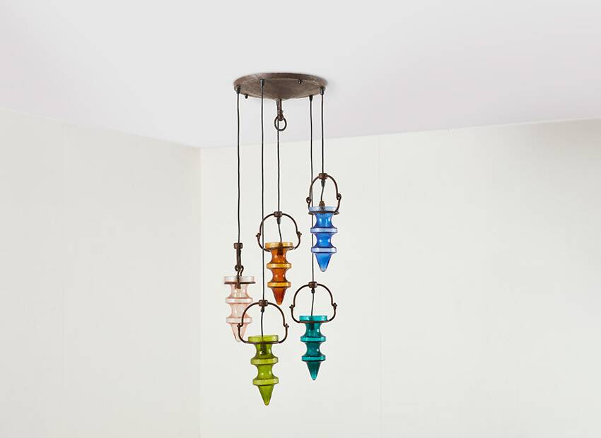 Lustre "Stalactite" de Nanny Still pour Massive & Val Saint Lambert 1960