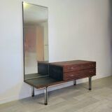 Vintage 1970s rosewood dressing table entrance cabinet