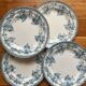 4 iron earth dessert plates Paris, Choisy le Roi