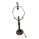 Victorian silver-plated bronze lamp base.