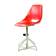 Chaise rouge Vertex, Miroslav Navratil des années 1960