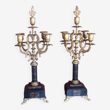 Paire de chandeliers anciens