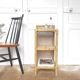Vintage rattan bedside shelf and bamboo braiding
