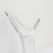 Blown crystal vase Art Vannes France 43 cm