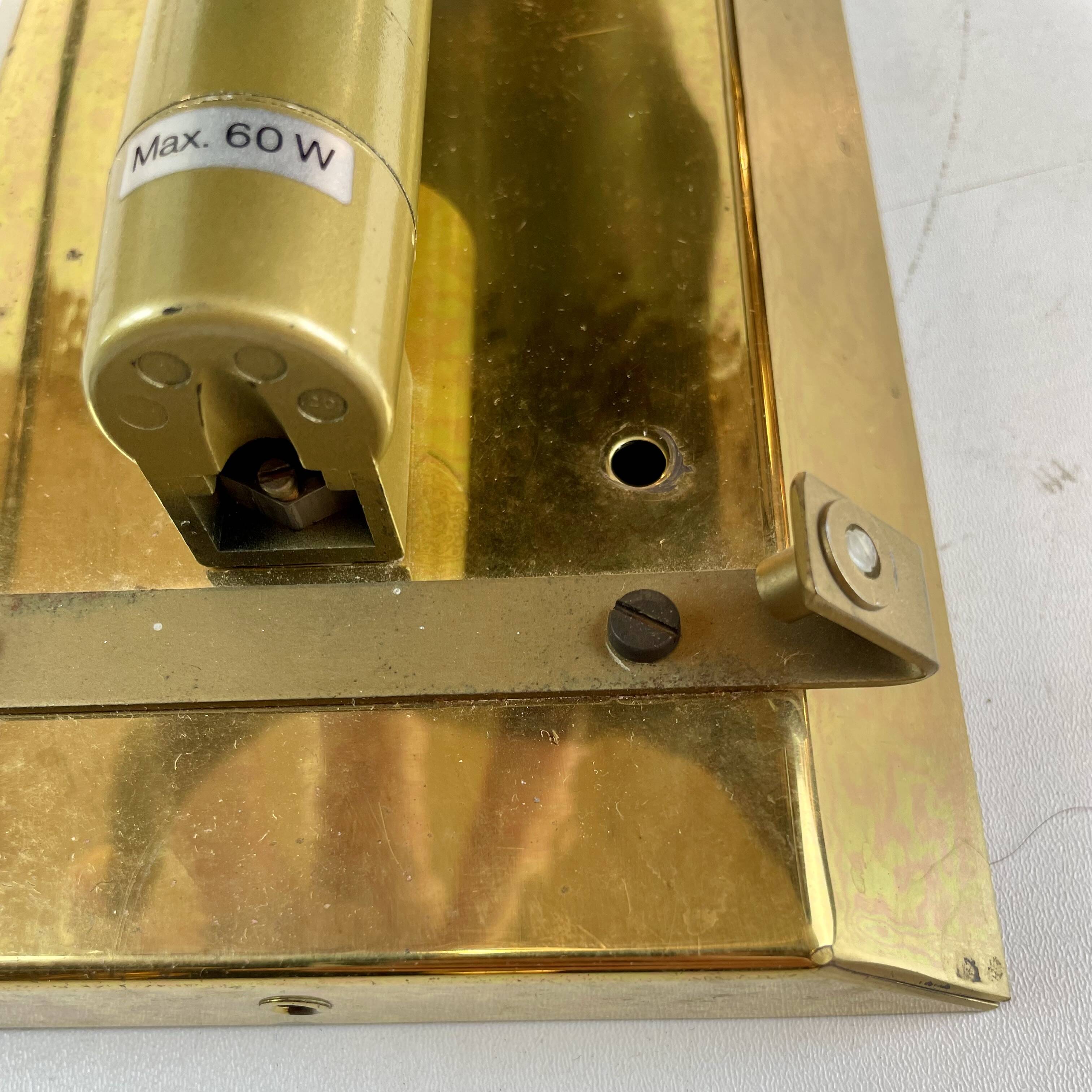 Murano & Brass Wall Lamps by J.T. Kalmar, Austria, 1960s