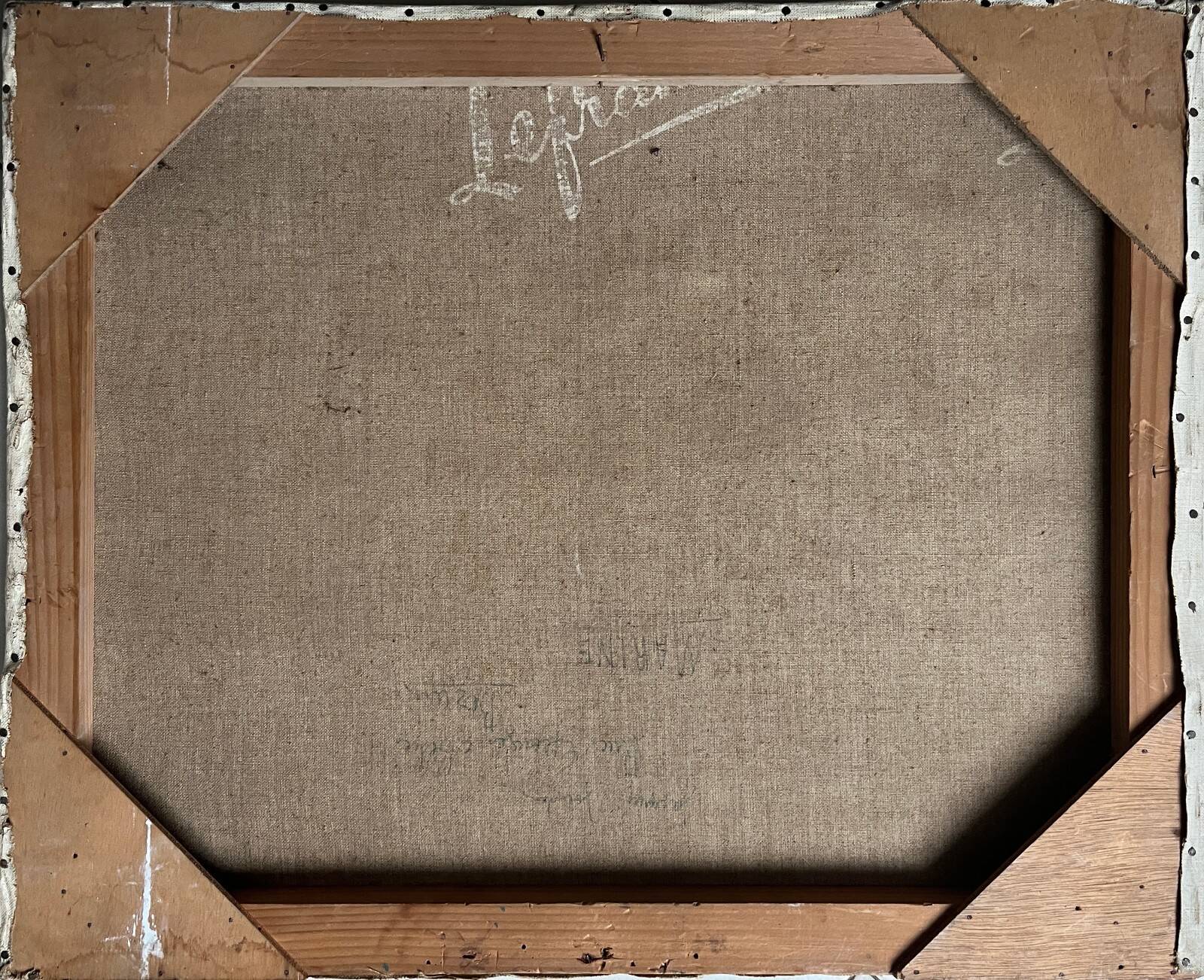 Tableau HST "Marine - rough sea" signed Jacques Jourdan