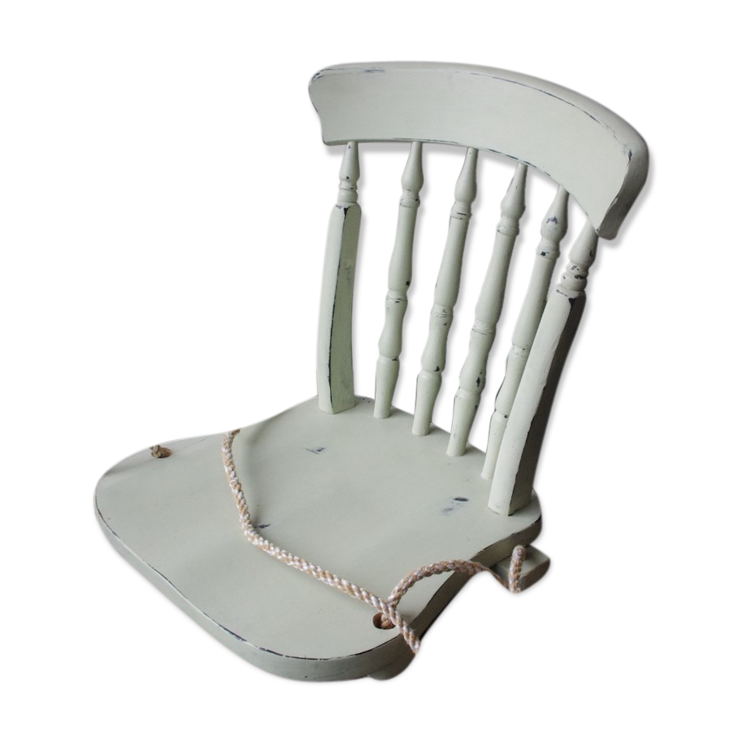 Wooden chair swing for hanging