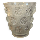 Vintage Verlys glass vase with cabochons