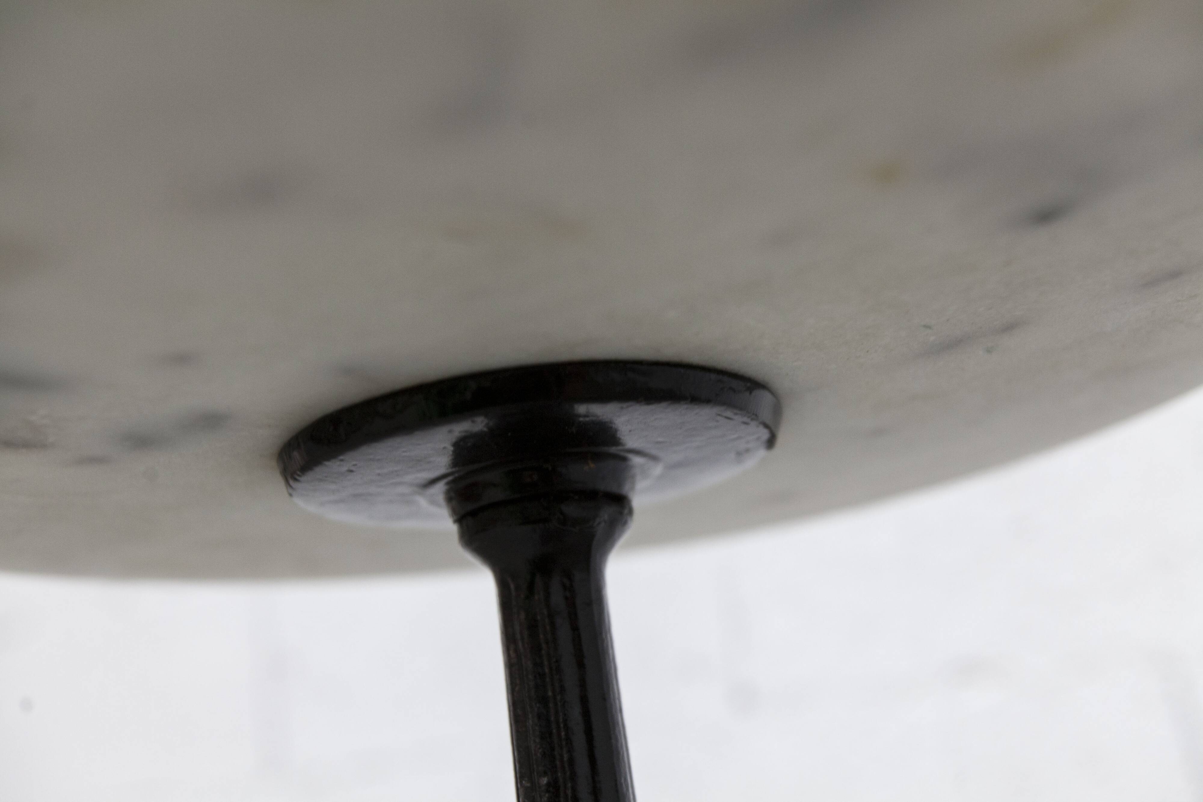 Marble and cast iron plant stand, 1960s, D30