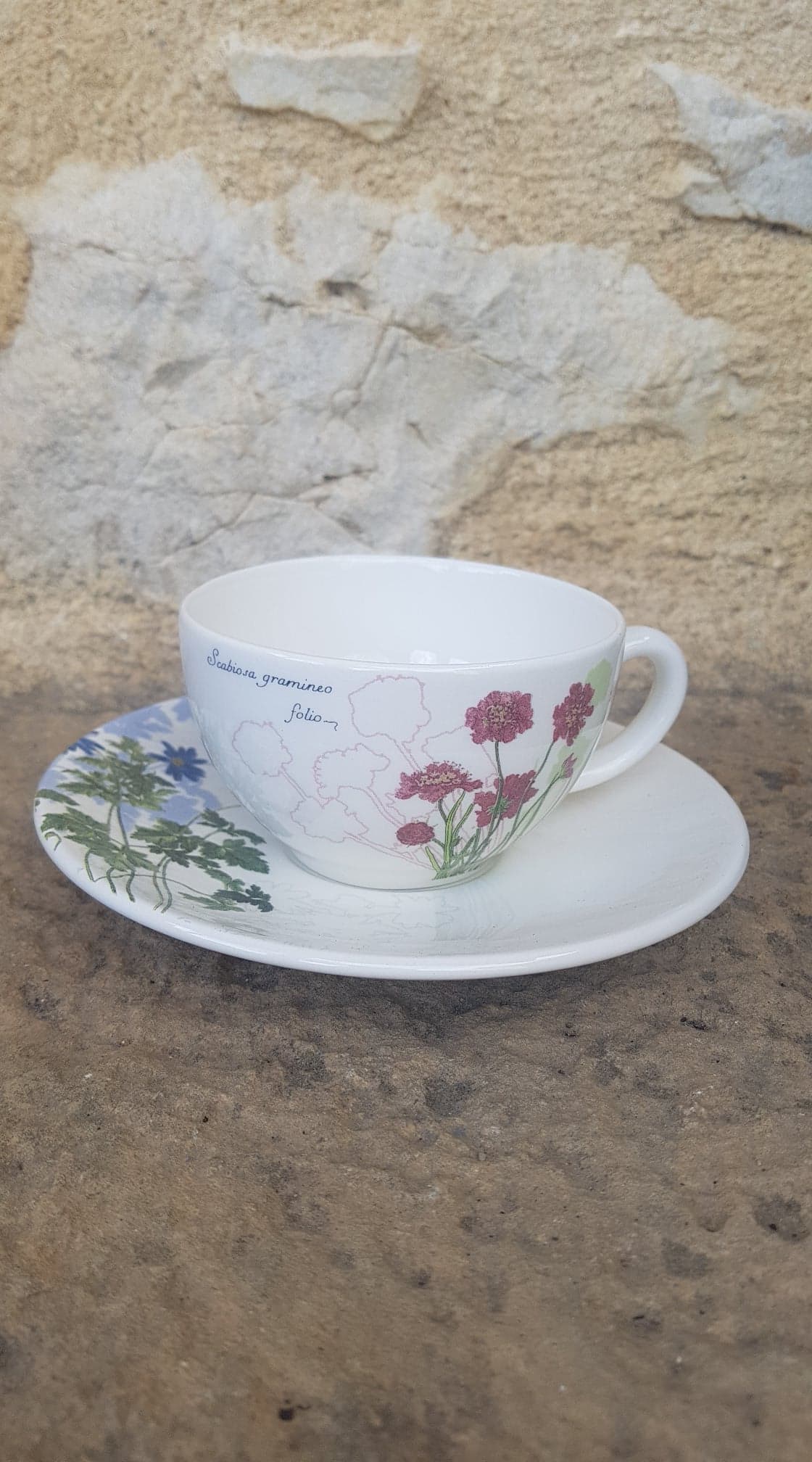 Set of 2 cups Gien L'Herbier du Roy