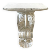 Etagere console murale blanc patiné