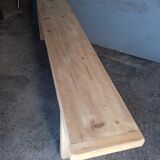 Patinated natural solid wood bench 180cm