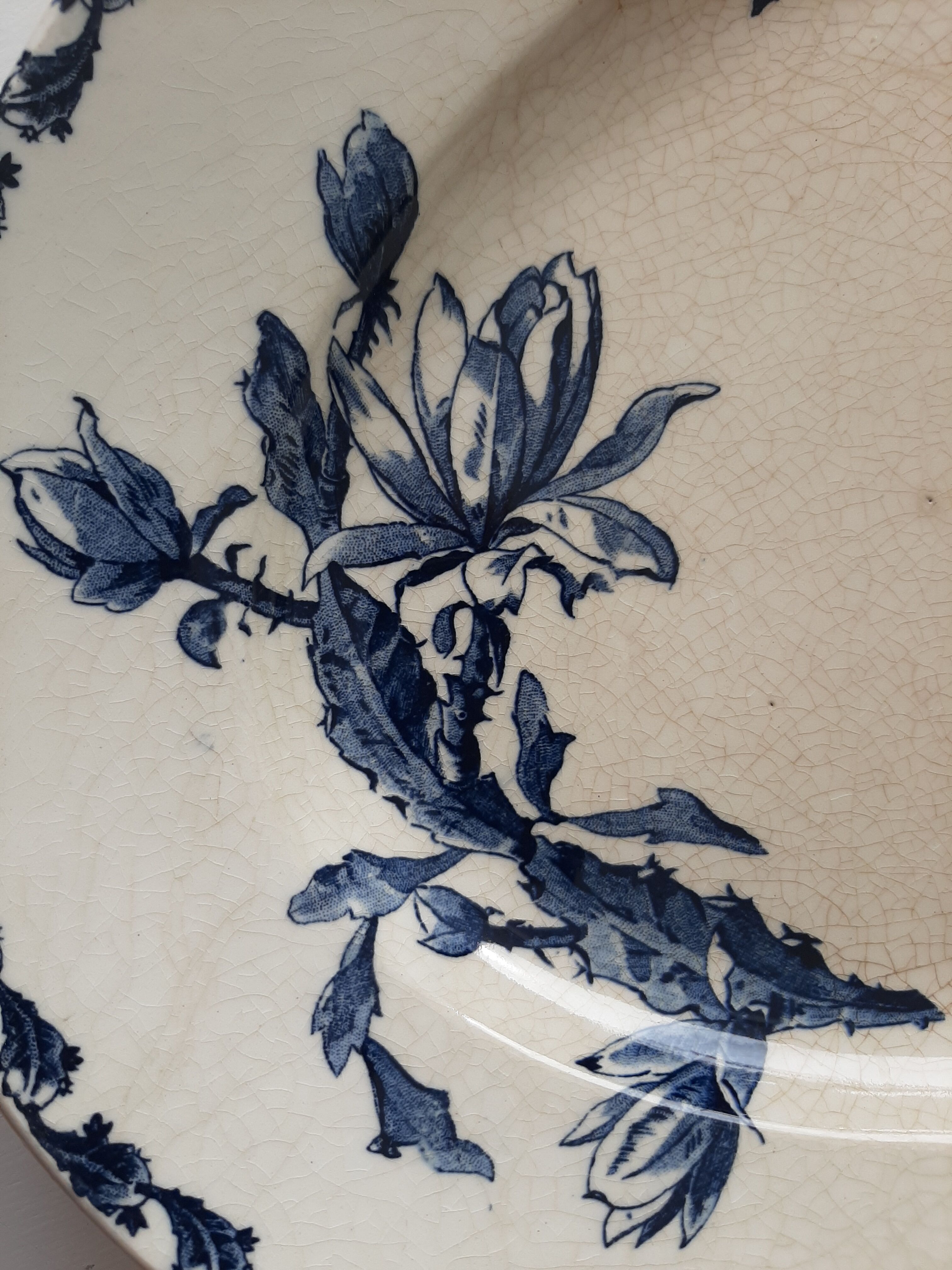 Gien Porcelain Oval Dish