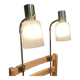 Pair of large modulable industrial lamps 1950.