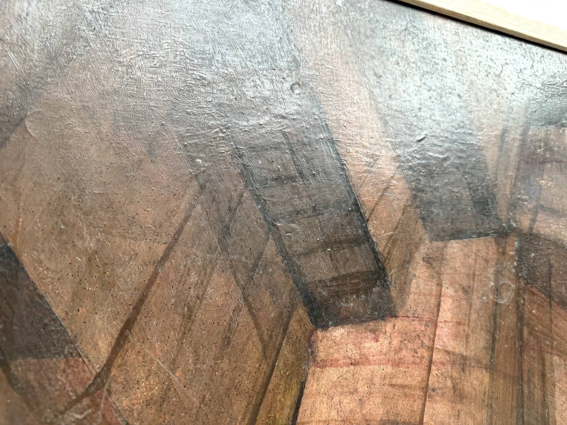 Abstract diptych "deconstructed architecture", France 1970