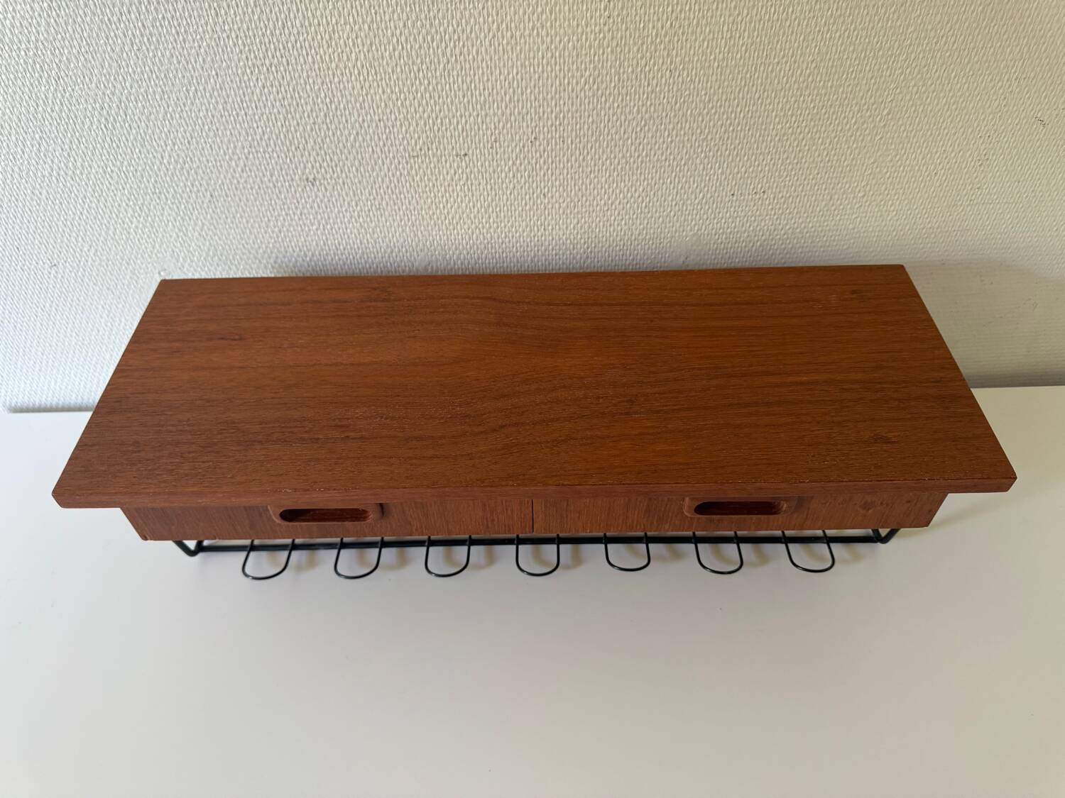 Vintage Norwegian Floating Teak Wall Shelf, 1960s