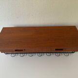 Vintage Norwegian Floating Teak Wall Shelf, 1960s