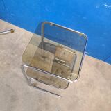 Vintage smoked glass and chrome harness