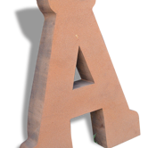 Industrial letter "A" steel
