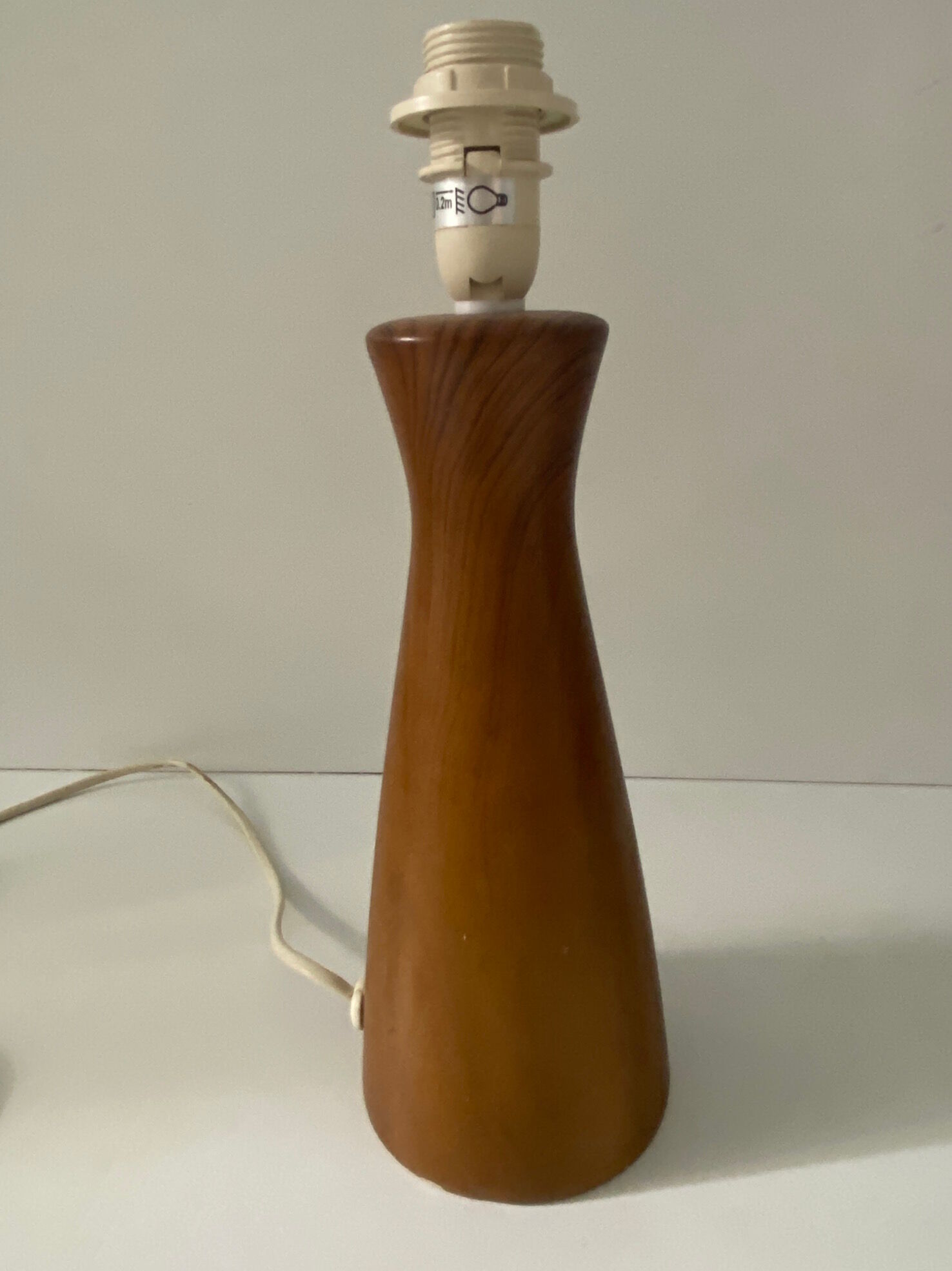 Ceramic lamp, Scandinavian spirit, wood pattern