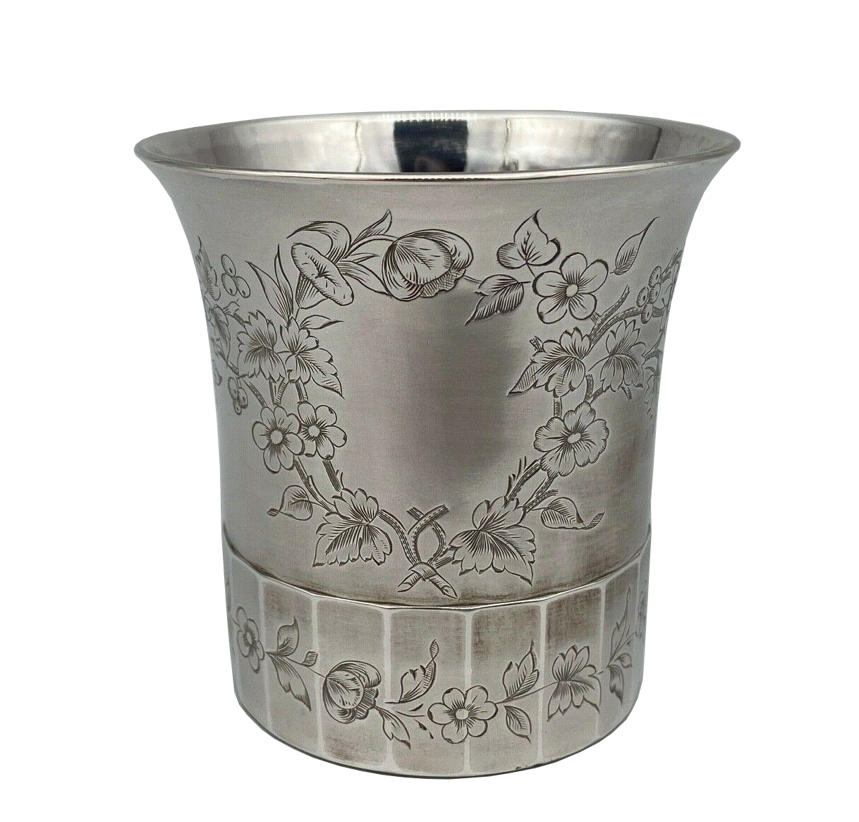 Timpani solid silver floral decoration 1900 poincon minerva