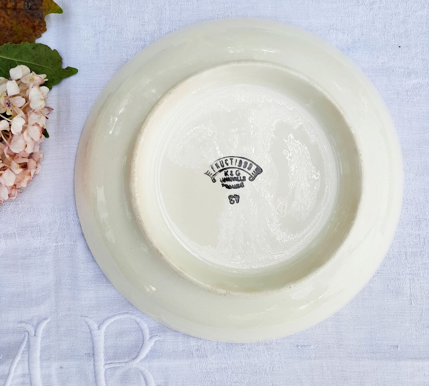 Old mounted plate Lunéville