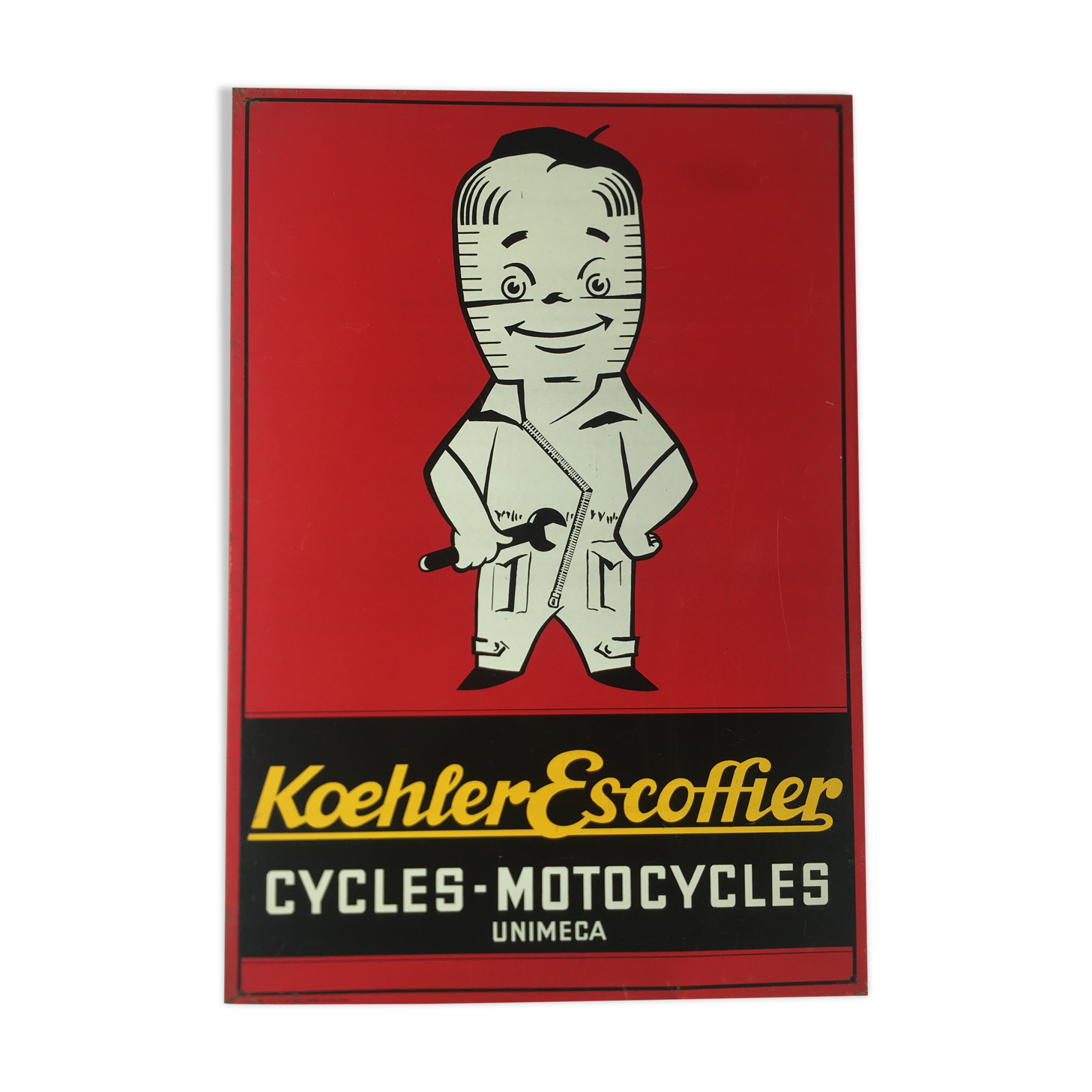 Advertising lithographed plate