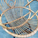 Set of Rattan Lounge Chairs attributed to Rohe Noordwolde, 1960s