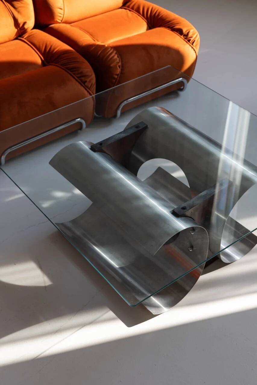 Table basse François Monnet, France, années 1970