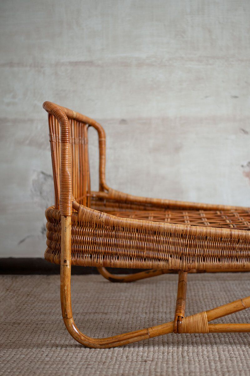 Bamboo daybed, 1960s, set of 2