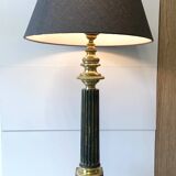 Large CARCEL Lamp in Gilded Bronze & Brass, Early 1800s Empire France