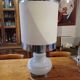 Vintage 1970s White Opaline Lamp