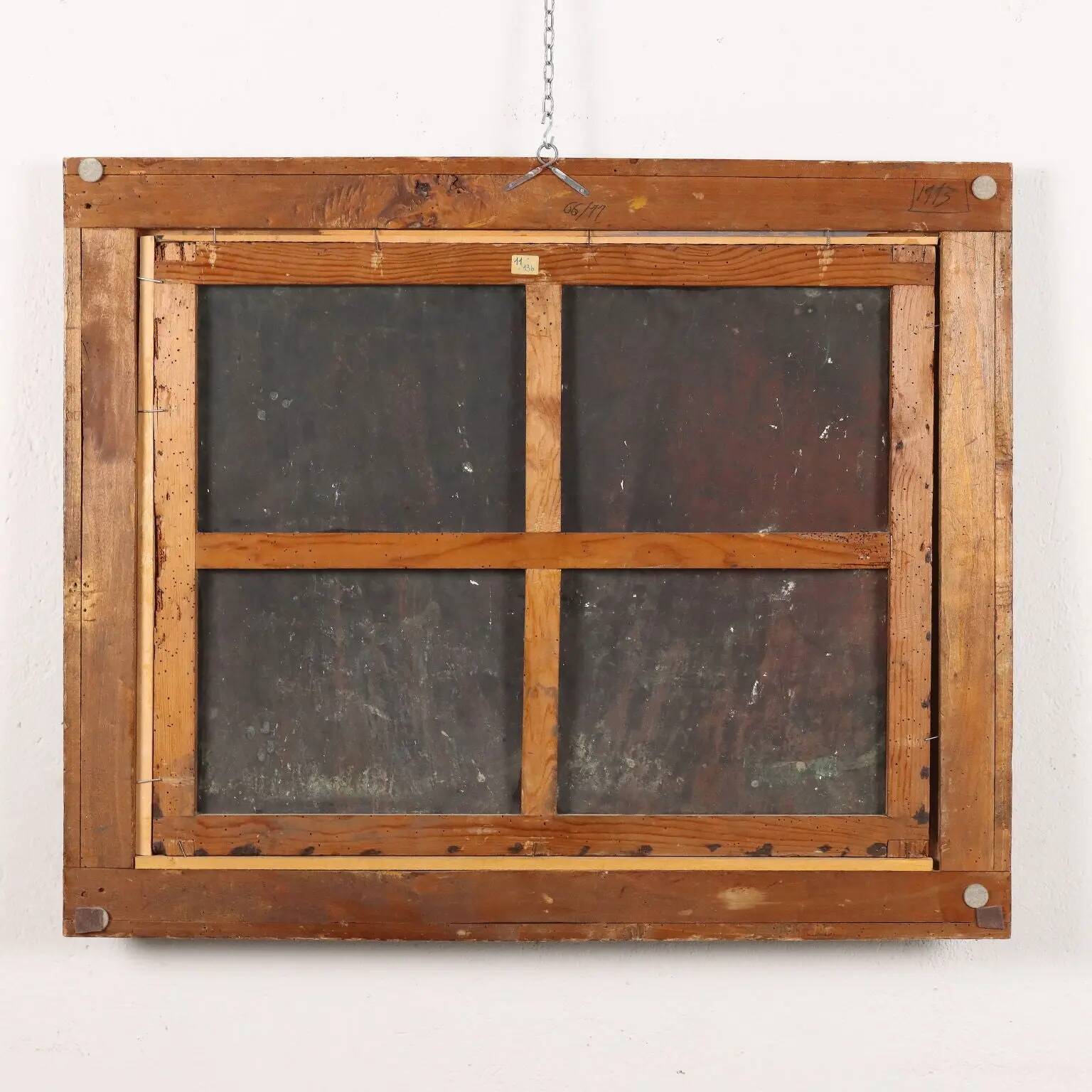 Peinture ancienne scène de guérison '600, huile sur cuivre