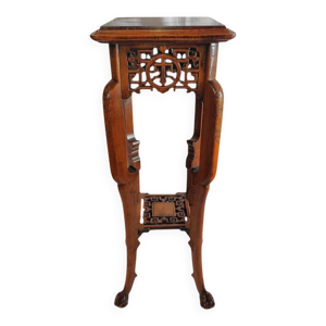 Rare Guéridon / Piédestal - bois