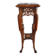 Rare Guéridon / Japonese Pedestal in Carved Wood by Gabriel Viardot
