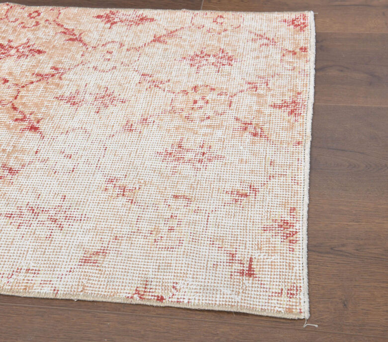 Handmade vintage Oushak rug