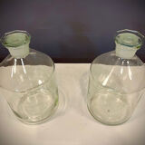 Pair of old factory perfume bottles