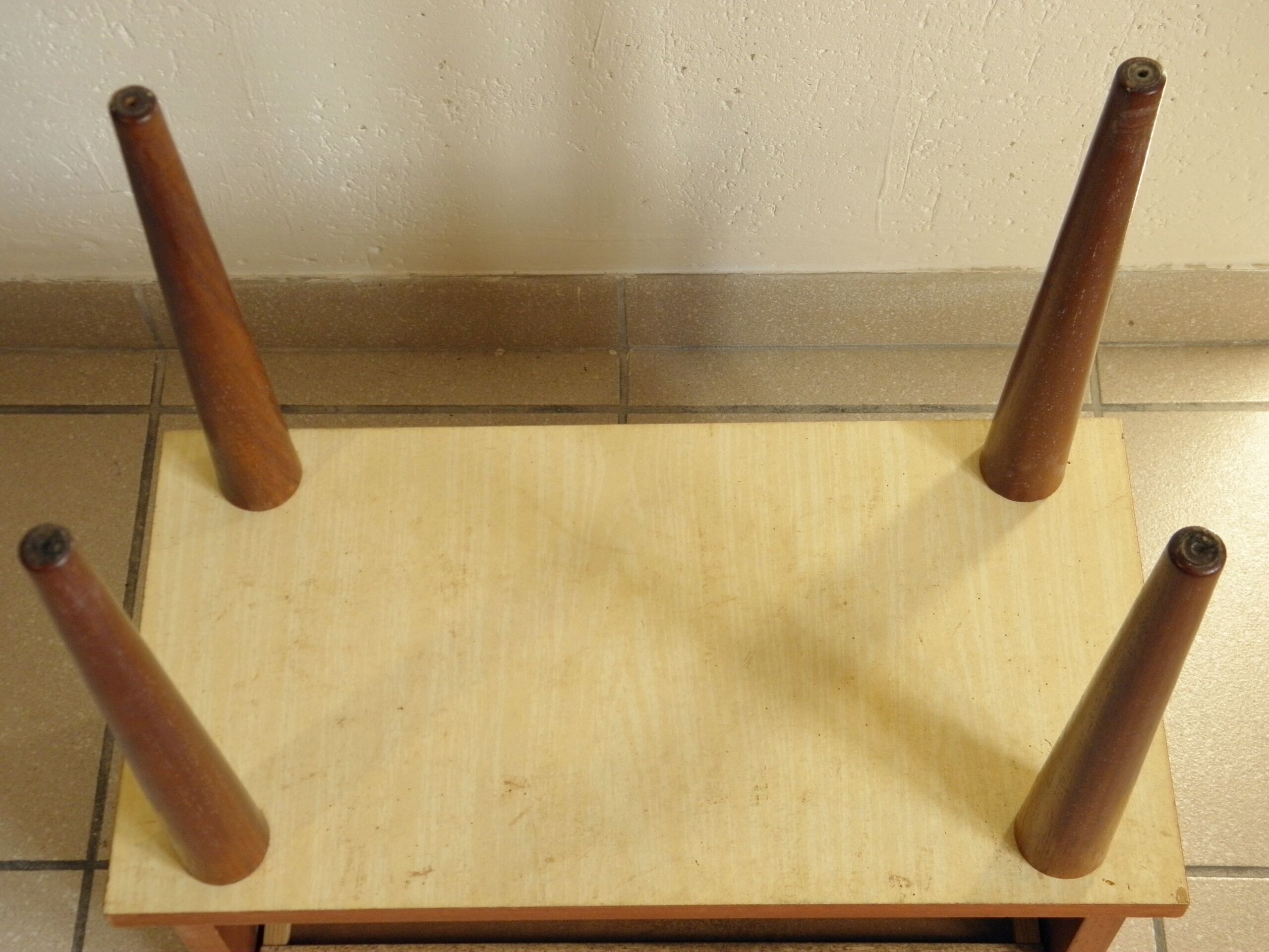 Bedside spindle feet 1970