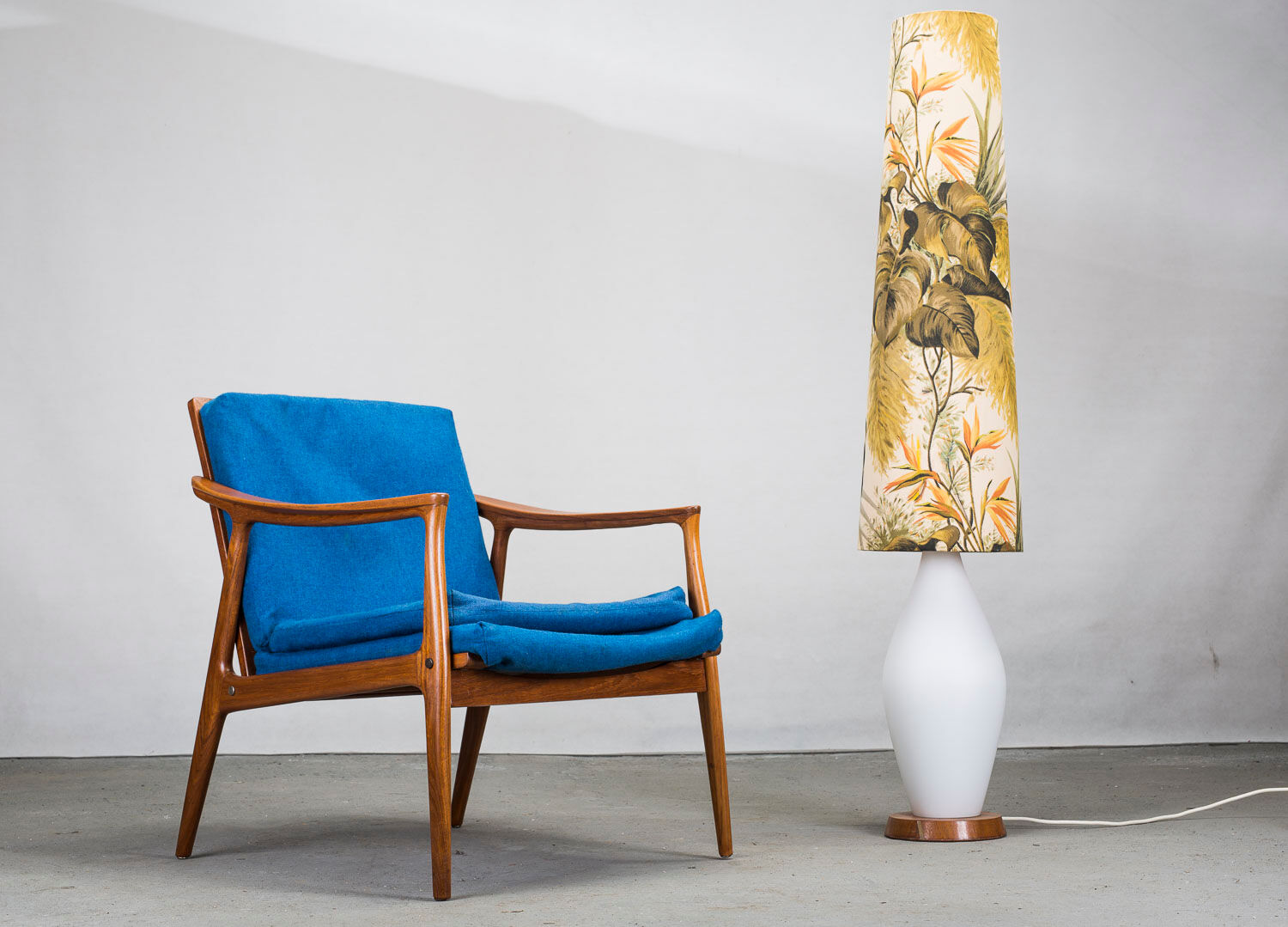 Danish teak framed lounge chair, 1960s