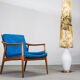 Danish teak framed lounge chair, 1960s