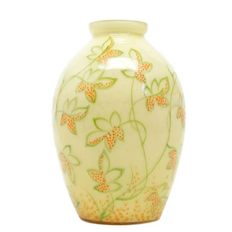 Art Deco vase, double-layered glass, 1930s