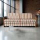 Canapé vintage en bois / canapé-lit / sofa