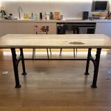 Industrial dining table