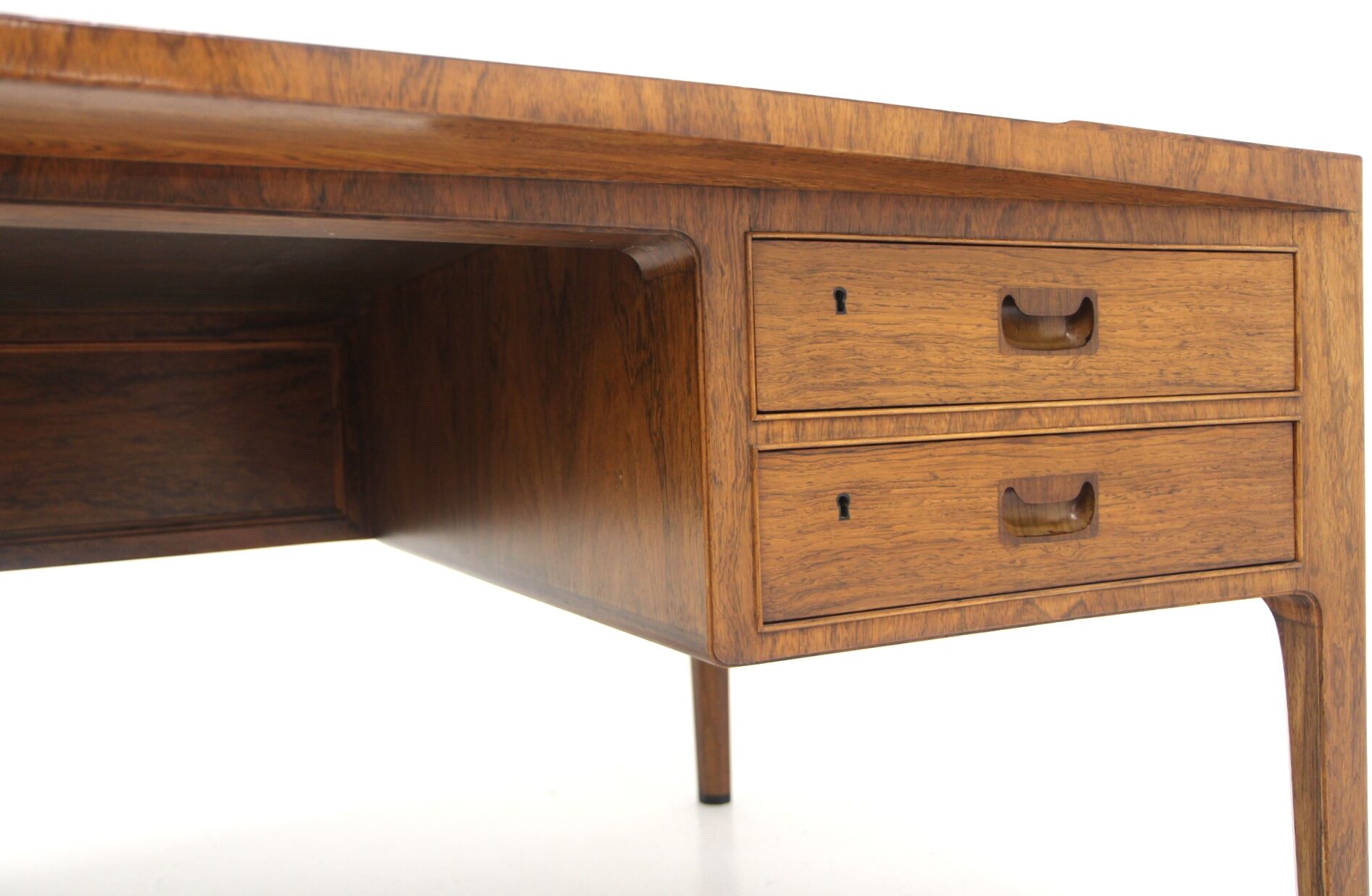 Scandinavian desk in rosewood, Sweden, 1950