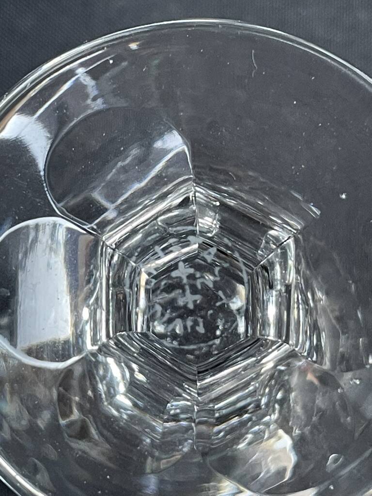 6 port glasses – Cristallerie de Nancy 1920-1934