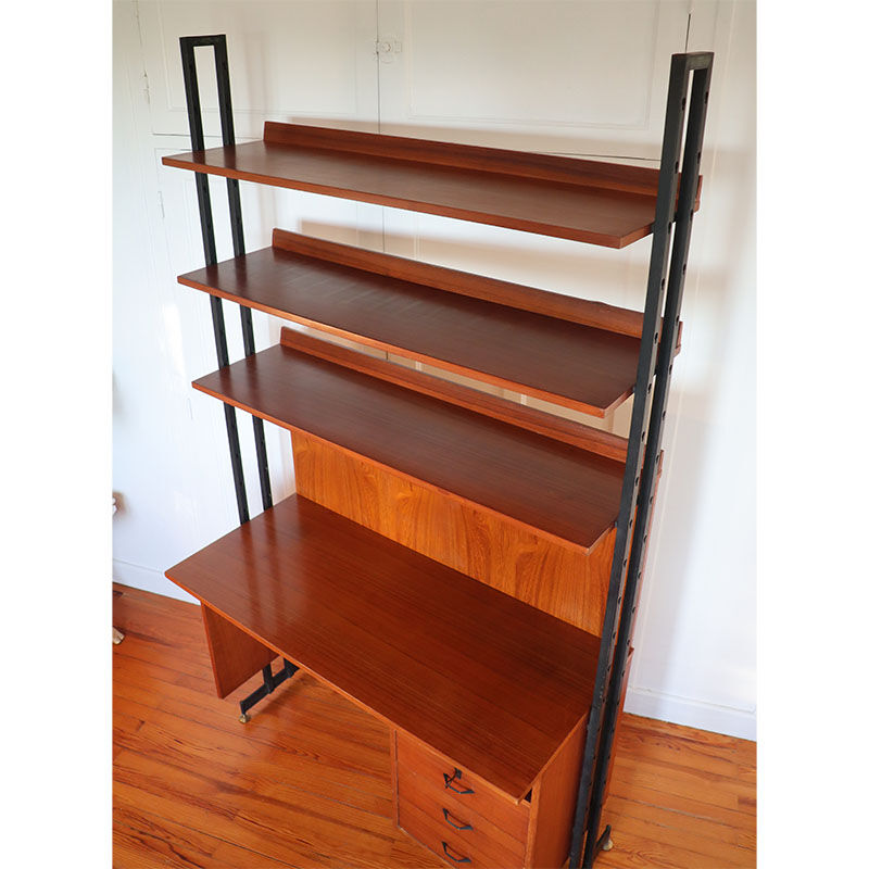 Modular library office vintage Italian 1960