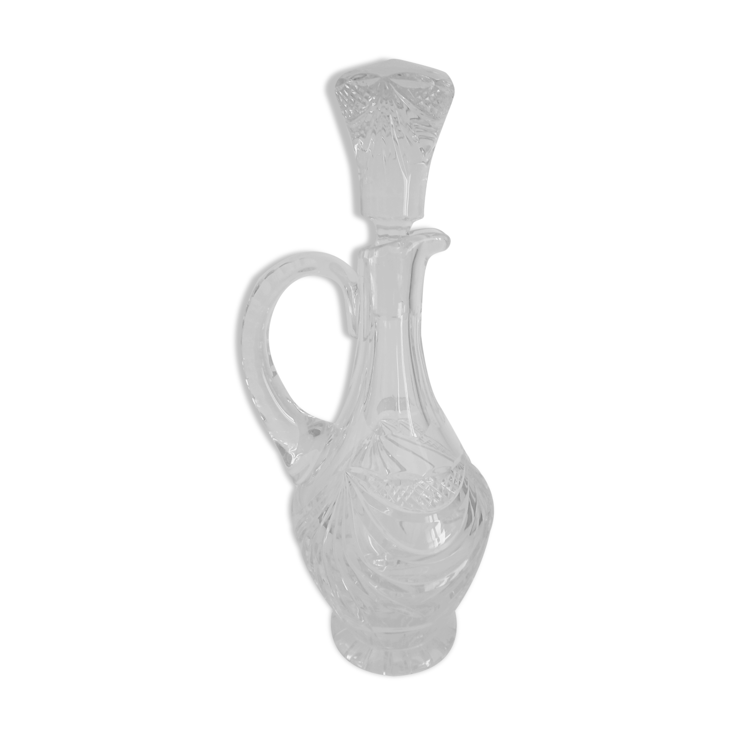 Carafe cristal- 24%pbo – taillé à la main et soufflé à la bouche