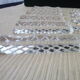 Set of 11 lead crystal knife holders